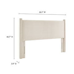 Rael Alabaster Performance Velvet Full Headboard - Ornate Home