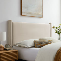 Rael Alabaster Performance Velvet Queen Headboard - Ornate Home