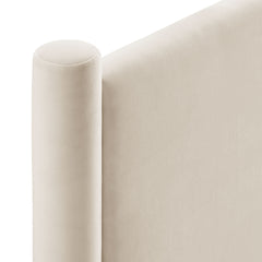 Rael Alabaster Performance Velvet Queen Headboard - Ornate Home