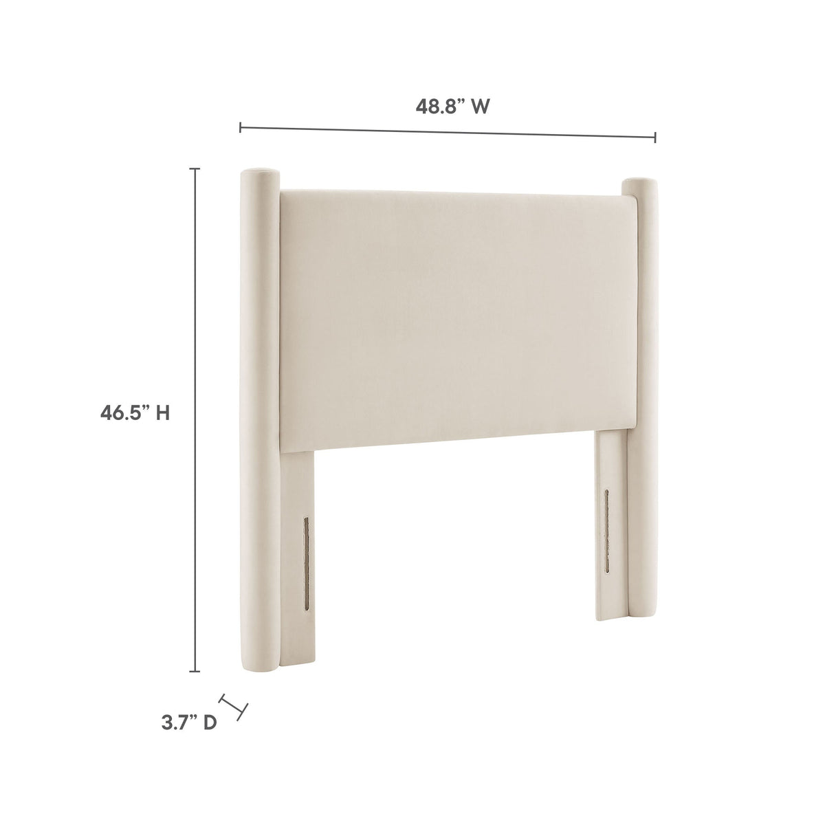 Rael Alabaster Performance Velvet Twin Headboard - Ornate Home