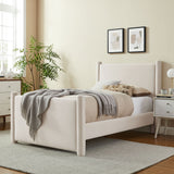 Rael Alabaster Performance Velvet Twin Platform Bed - Ornate Home