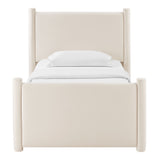 Rael Alabaster Performance Velvet Twin Platform Bed - Ornate Home