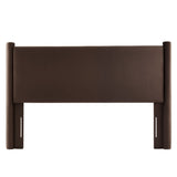 Rael Chocolate Brown Performance Velvet Full Headboard - Ornate Home