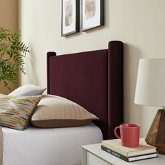 Rael Mulberry Performance Velvet Twin Platform Bed - Ornate Home