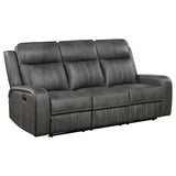 Raelynn Grey 2-piece Motion Reclining Sofa Set - Ornate Home