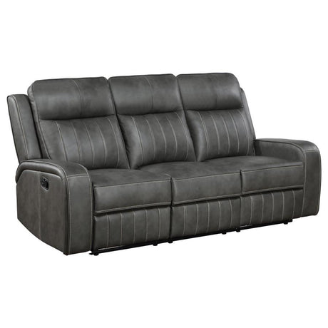 Raelynn Grey 2-piece Motion Reclining Sofa Set - Ornate Home