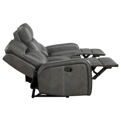 Raelynn Grey 2-piece Motion Reclining Sofa Set - Ornate Home