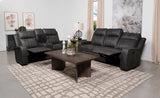 Raelynn Grey 2-piece Motion Reclining Sofa Set - Ornate Home