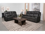 Raelynn Grey 2-piece Motion Reclining Sofa Set - Ornate Home