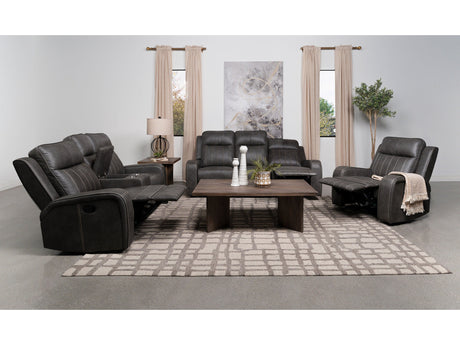 Raelynn Grey  3-piece Reclining Sofa Set - Ornate Home