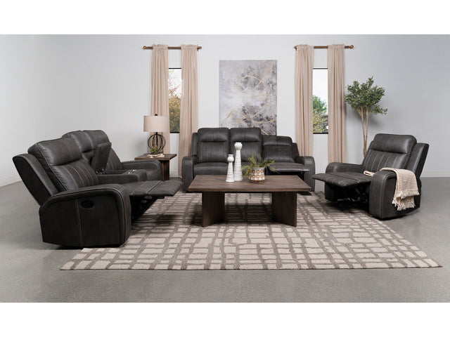 Raelynn Grey  3-piece Reclining Sofa Set - Ornate Home