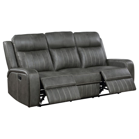 Raelynn Grey  3-piece Reclining Sofa Set - Ornate Home