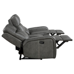 Raelynn Grey  3-piece Reclining Sofa Set - Ornate Home