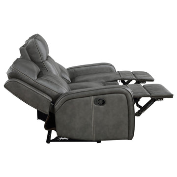 Raelynn Grey  3-piece Reclining Sofa Set - Ornate Home