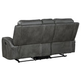 Raelynn Grey  3-piece Reclining Sofa Set - Ornate Home