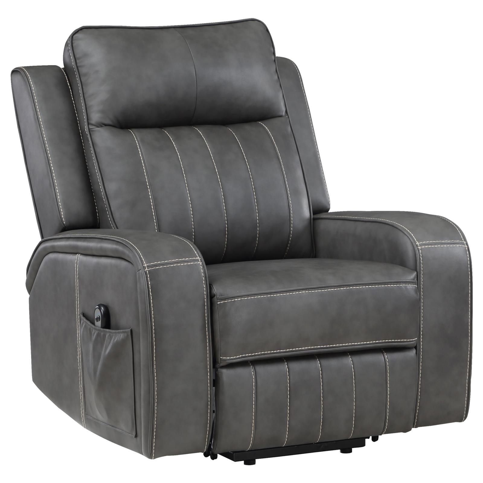 Raelynn Grey Power Lift Recliner Chair - Ornate Home