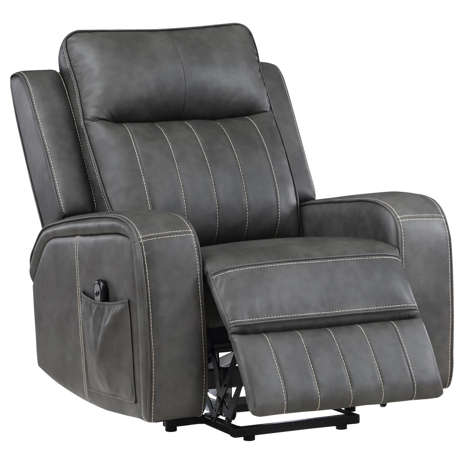 Raelynn Grey Power Lift Recliner Chair - Ornate Home
