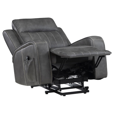 Raelynn Grey Power Lift Recliner Chair - Ornate Home