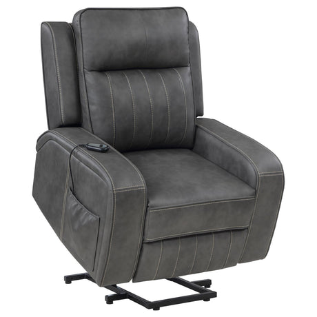 Raelynn Grey Power Lift Recliner Chair - Ornate Home