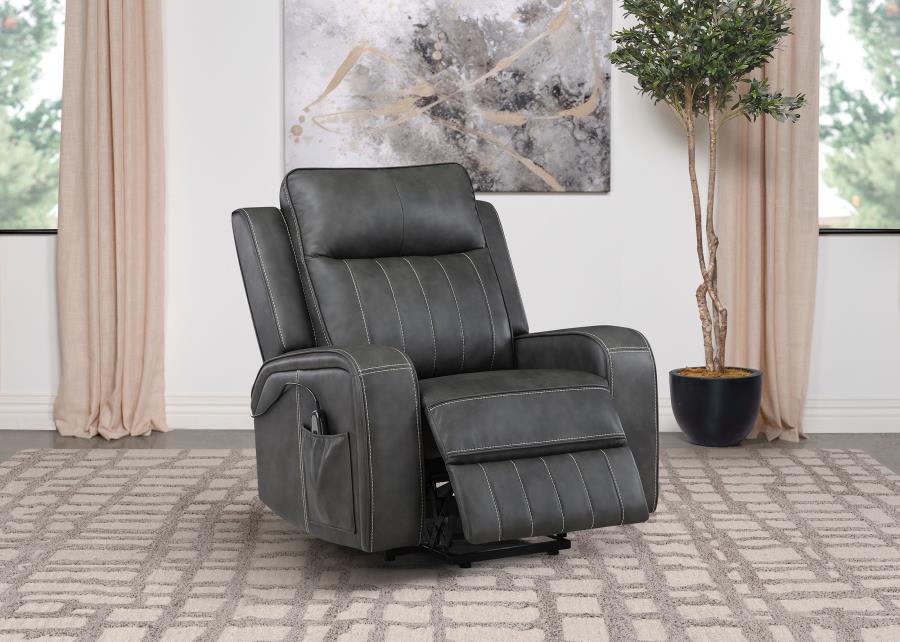 Raelynn Grey Power Lift Recliner Chair - Ornate Home