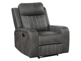 Raelynn Grey Recliner - Ornate Home