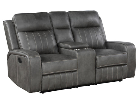 Raelynn Grey Reclining Loveseat - Ornate Home