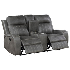 Raelynn Grey Reclining Loveseat - Ornate Home