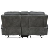 Raelynn Grey Reclining Loveseat - Ornate Home