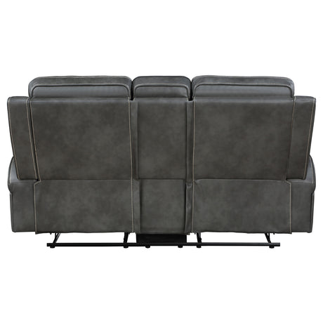 Raelynn Grey Reclining Loveseat - Ornate Home