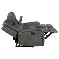 Raelynn Grey Reclining Loveseat - Ornate Home