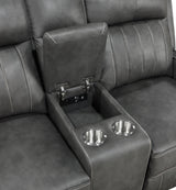 Raelynn Grey Reclining Loveseat - Ornate Home