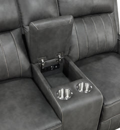 Raelynn Grey Reclining Loveseat - Ornate Home