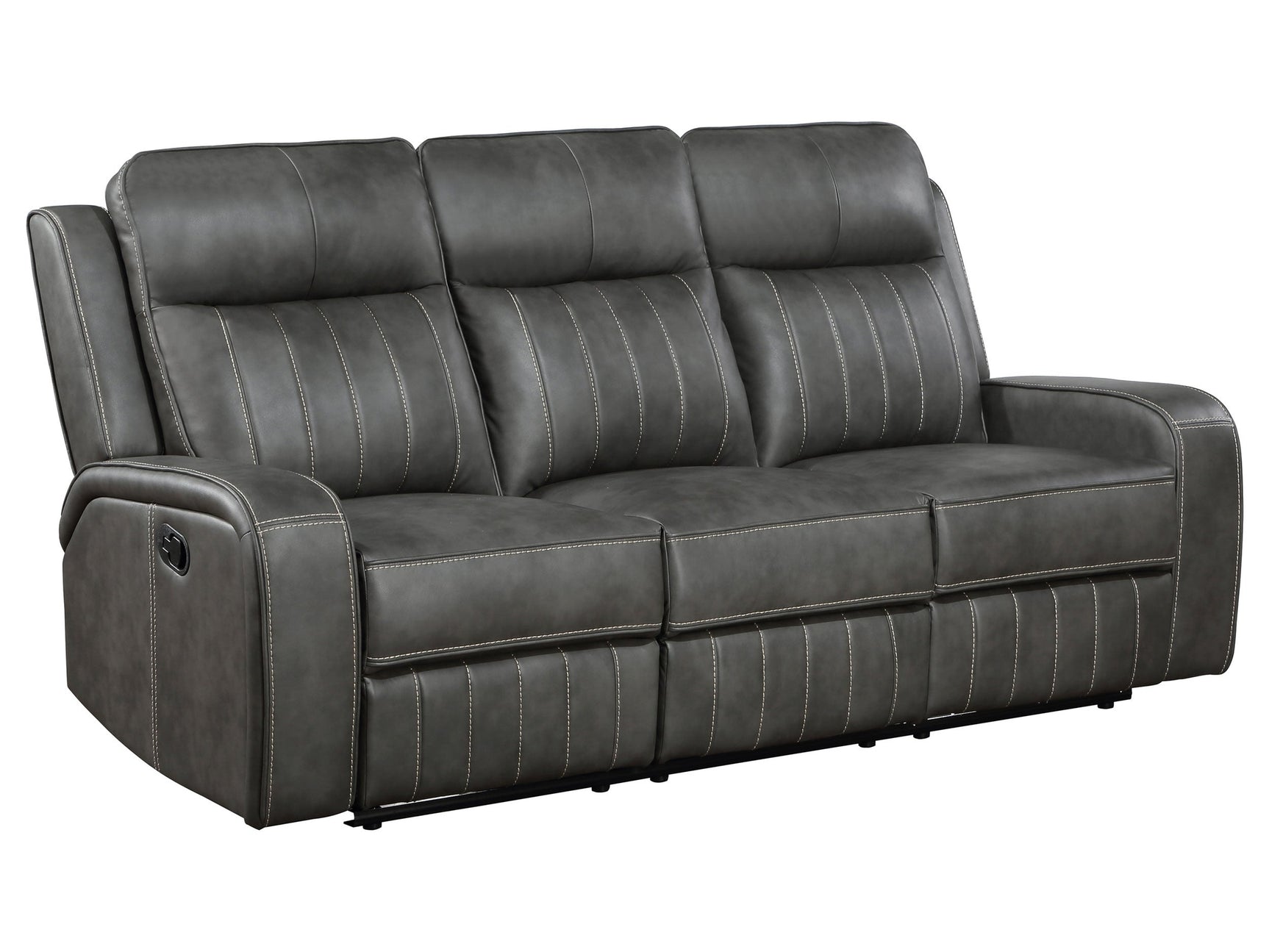 Raelynn Grey Reclining Sofa - Ornate Home