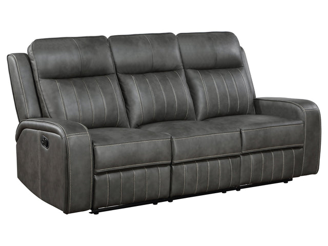 Raelynn Grey Reclining Sofa - Ornate Home