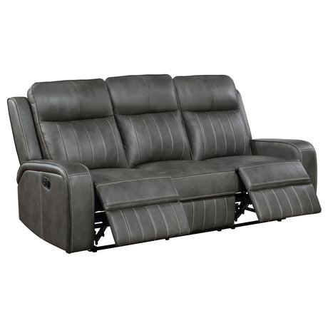 Raelynn Grey Reclining Sofa - Ornate Home