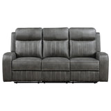 Raelynn Grey Reclining Sofa - Ornate Home