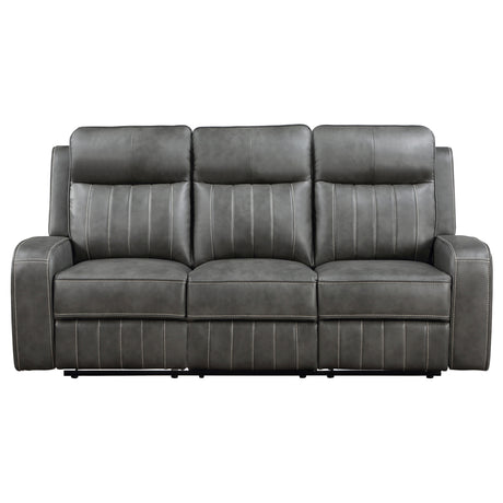 Raelynn Grey Reclining Sofa - Ornate Home