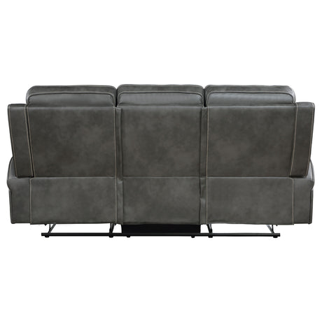 Raelynn Grey Reclining Sofa - Ornate Home