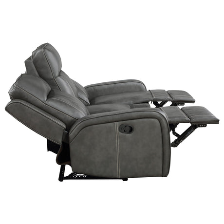 Raelynn Grey Reclining Sofa - Ornate Home