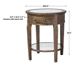 Raelynn Woodtone Wood Lamp Table - Ornate Home