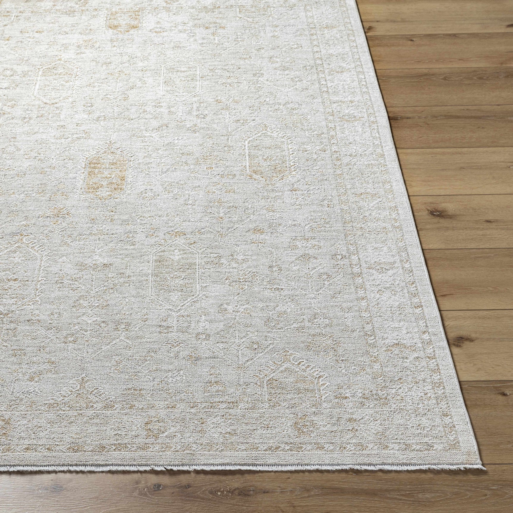 Rafee Ivory Luxe Area Rug - Ornate Home