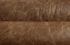 Rafer Cocoa Top Grain Genuine Leather Sofa - Ornate Home