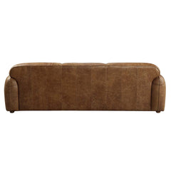 Rafer Cocoa Top Grain Genuine Leather Sofa - Ornate Home