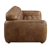 Rafer Cocoa Top Grain Genuine Leather Sofa - Ornate Home
