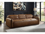 Rafer Cocoa Top Grain Genuine Leather Sofa - Ornate Home