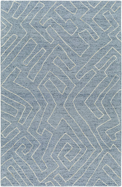 Raffi Slate Blue Area Rug - Clearance - Ornate Home