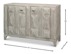 Rafina Grey Two Door Sideboard - Ornate Home