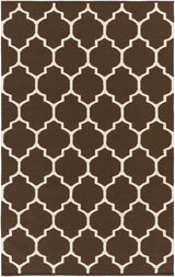 Ragan Brown Trellis Cotton Rug - Clearance - Ornate Home