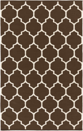 Ragan Brown Trellis Cotton Rug - Clearance - Ornate Home