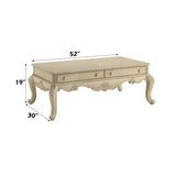 Ragenardus Antique White Coffee Table - Ornate Home